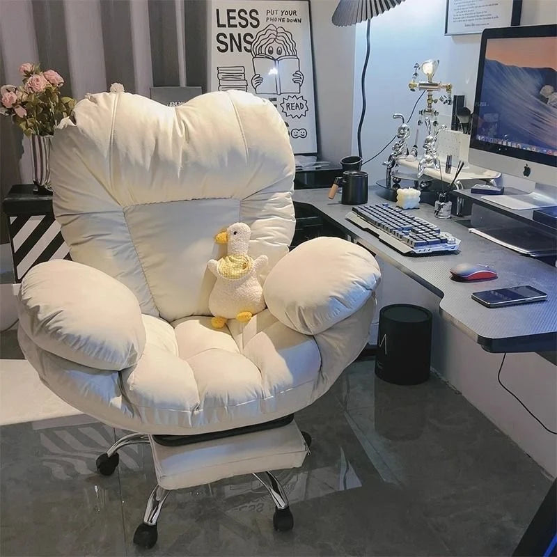 猫爪皮可躺网红泡芙办公椅office chair