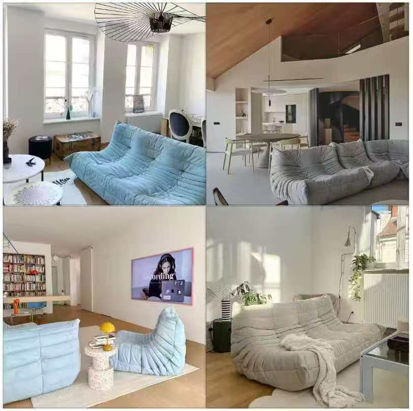 毛毛虫沙发三人位sofa
