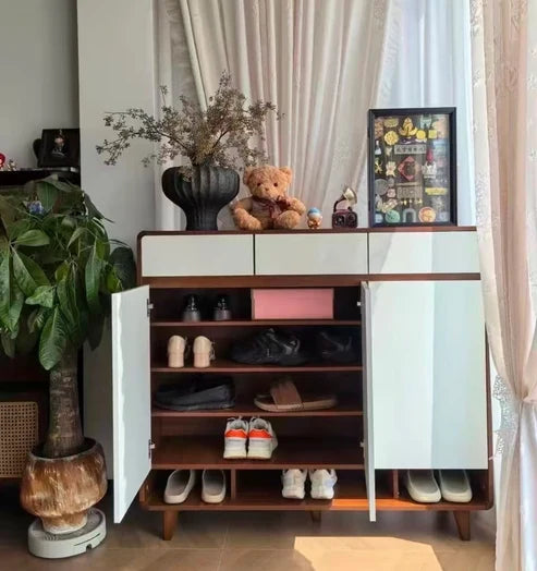 120cm 原木色日式鞋柜 cabinet