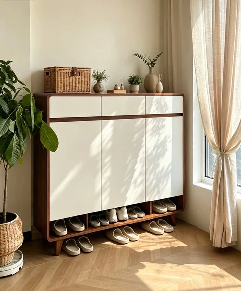 120cm 原木色日式鞋柜 cabinet