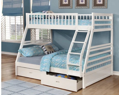 117W Single/Double Bunk Bed    Includes 2 Storage Drawers床架bed frame