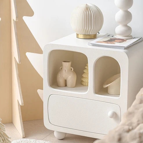 50cm奶油白洞穴床头柜 cabinet