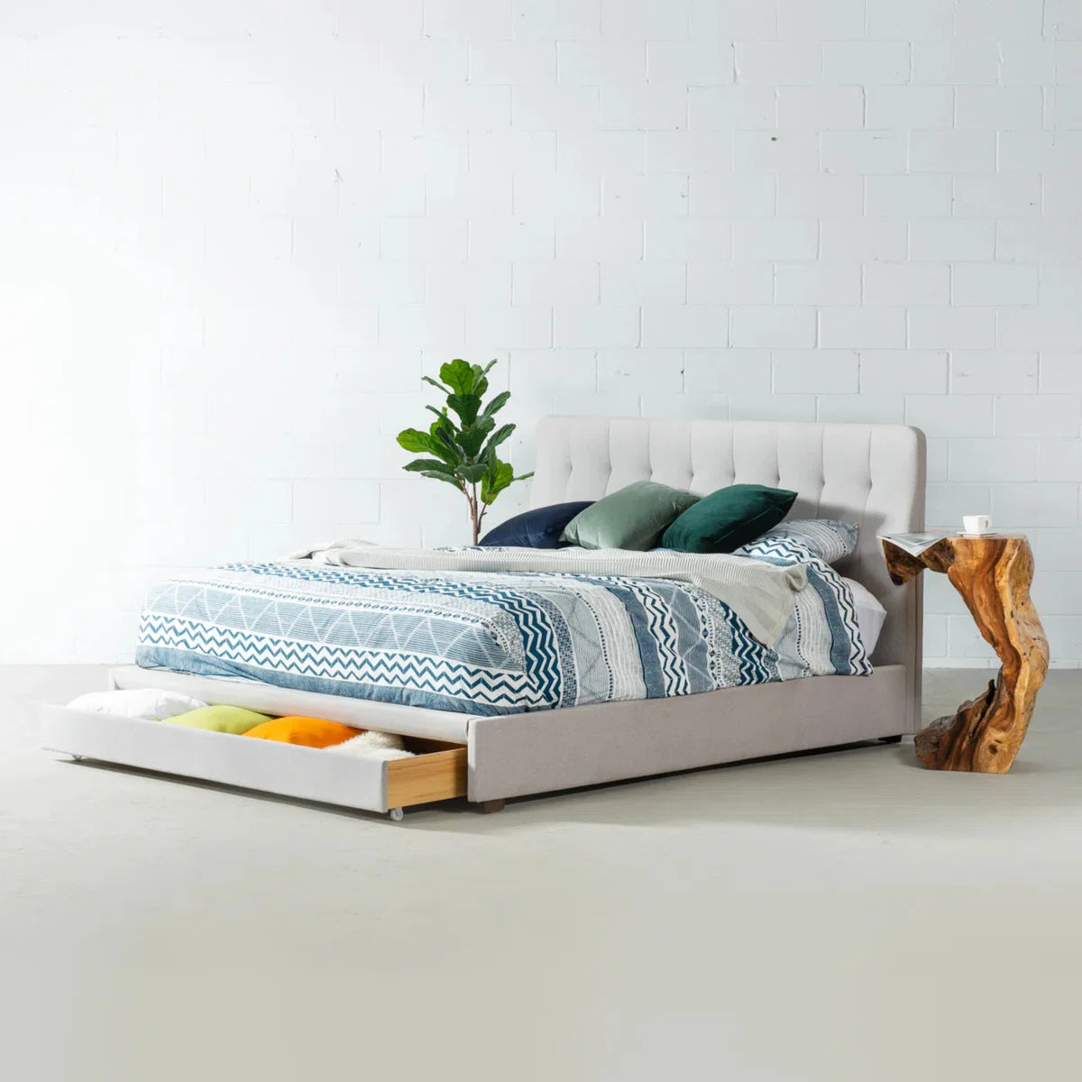 Upholstered Drawer Storage Bed/软垫抽屉储物床